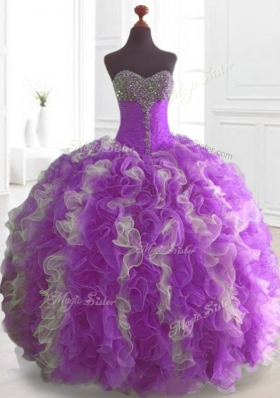 Elegant Multi Color Sweet 16 Dresses with Beading and Ruffles