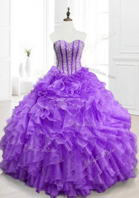 Hot Sale Ball Gown Sweetheart Quinceanera Dresses with Beading