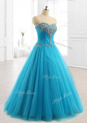 Lovely A Line Sweetheart Quinceanera Dresses with Beading for 2016