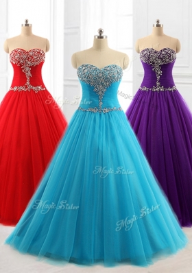Lovely A Line Sweetheart Quinceanera Dresses with Beading for 2016