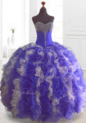 Low Price Beading and Ruffles Quinceanera Dresses in Multi Color