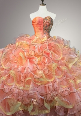 New Arrivals Multi Color Quinceanera Dresses with Beading and Ruffles