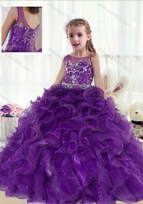 Fashionable Ball Gown Beading and Ruffles Mini Quinceanera Dresses