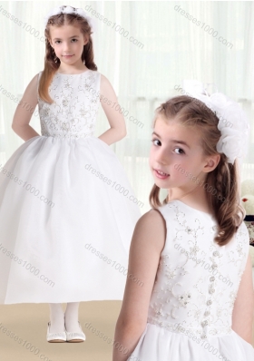 New Arrival Ball Gown Beading and Appliques Flower Girl Dresses