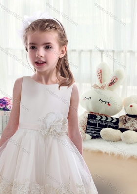 New Arrival Scoop Flower Girl Dresses with Beading and Appliques