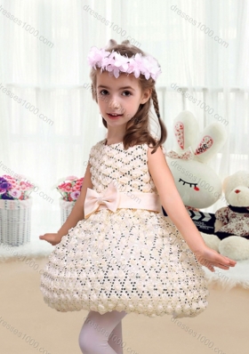 New Arrivals Scoop Short Flower Girl Dresses with Bowknot