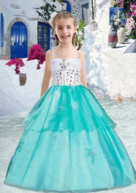 Sweet Ball Gown Little Girl Pageant Dresses with Appliques and Beading