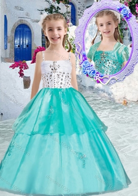 Sweet Ball Gown Little Girl Pageant Dresses with Appliques and Beading