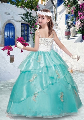 Latest Spaghetti Straps Mini Quinceanera Dresses with Appliques and Beading