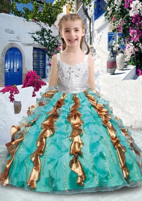 Most Popular Straps Mini Quinceanera Dresses with Beading and Ruffles