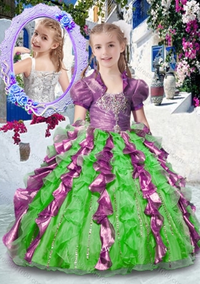 Most Popular Straps Mini Quinceanera Dresses with Beading and Ruffles