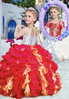 Perfect Ball Gown  Mini Quinceanera Dresses with Beading and Ruffles