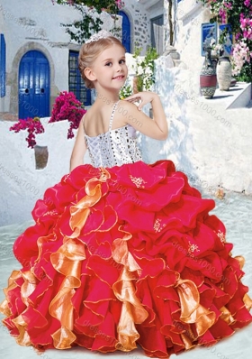 Perfect Ball Gown  Mini Quinceanera Dresses with Beading and Ruffles