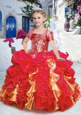 Perfect Ball Gown  Mini Quinceanera Dresses with Beading and Ruffles