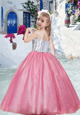 Pretty Spaghetti Straps Mini Quinceanera Dresses with Beading