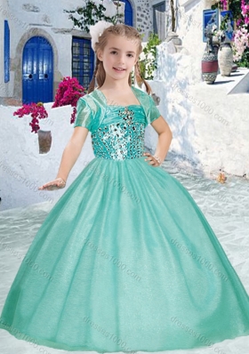 Pretty Spaghetti Straps Mini Quinceanera Dresses with Beading