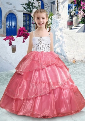 Pretty Spaghetti Straps Mini Quinceanera Dresses with Ruffles and Beading