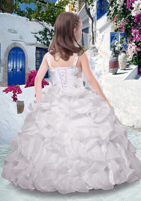 Customized Straps Ball Gown Mini Quinceanera Dresses with Ruffles