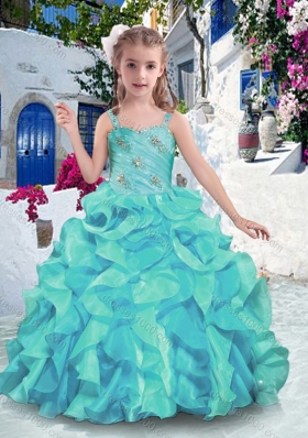 Customized Straps Ball Gown Mini Quinceanera Dresses with Ruffles