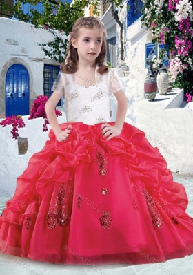 Latest Ball Gown Straps Beading and Bubles Mini Quinceanera Dresses