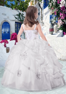 Latest Ball Gown Straps Beading and Bubles Mini Quinceanera Dresses