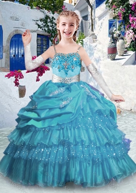 Luxurious Spaghetti Straps Mini Quinceanera Dresses with Ruffled Layers and Appliques