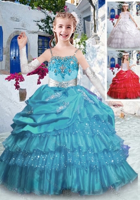 Luxurious Spaghetti Straps Mini Quinceanera Dresses with Ruffled Layers and Appliques