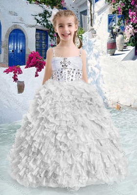 New Arrivals Spaghetti Straps Beading and Ruffles Mini Quinceanera Dresses