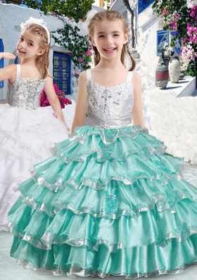 Romantic Straps Mini Quinceanera Dresses with Ruffled Layers and Appliques