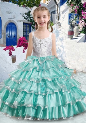 Romantic Straps Mini Quinceanera Dresses with Ruffled Layers and Appliques