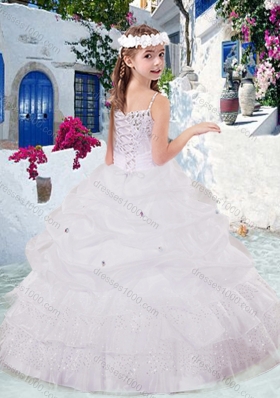 Simple Spaghetti Straps Mini Quinceanera Dresses with Appliques and Bubles