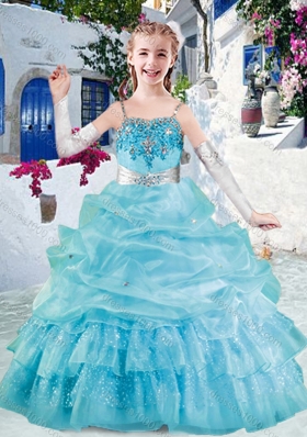 Simple Spaghetti Straps Mini Quinceanera Dresses with Appliques and Bubles