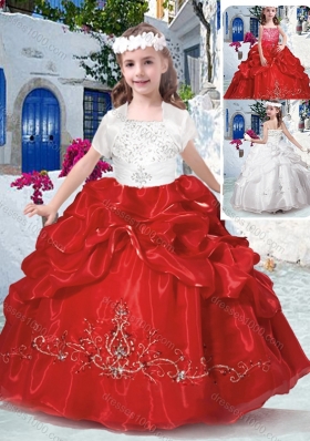 Top Selling Spaghetti Straps Mini Quinceanera Dresses with Beading and Bubles