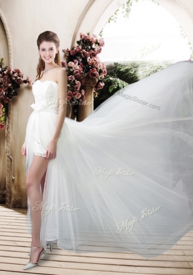 Empire Sweetheart Wedding Dresses with Brush Train for 2016