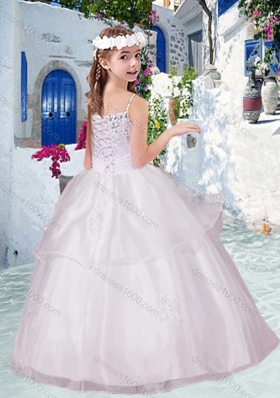 Lovely Spaghetti Straps Mini Quinceanera Dress with Appliques and Beading