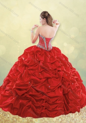 2016 Gorgeous Really Puffy Beaded and Bubble Quinceanera Dress in Taffeta