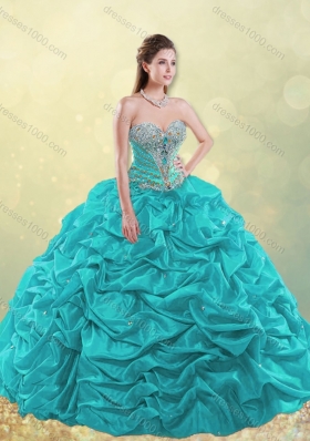 2016 Gorgeous Really Puffy Beaded and Bubble Quinceanera Dress in Taffeta