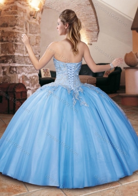 Clearance Big Puffy Champagne Quinceanera Dress with Appliques and Beading