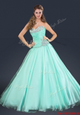 2016 Perfect Sweetheart Beading Prom Dress in Apple Green