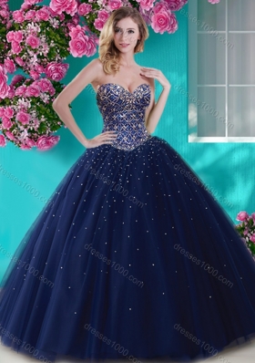 Artistic Big Puffy Tulle Sweet 15 Dress with Beading  and Rhinestone