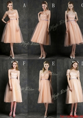 2016 Wonderful One Shoulder Bridesmaid Dress with Sashes and Bowknot