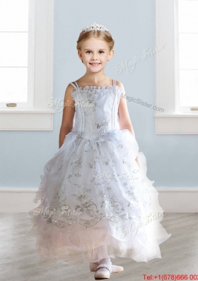 Luxurious Spaghetti Straps Mini Quinceanera Dress with Lace and Ruffled Layers