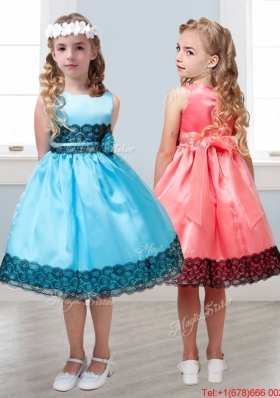 Popular Scoop White Mini Quinceanera Dress with Hand Made Flowers and  Lace