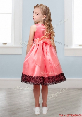 Popular Scoop White Mini Quinceanera Dress with Hand Made Flowers and  Lace