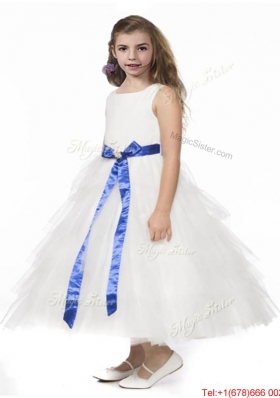 Romantic Ruffled Layers and Bowknot Mini Quinceanera Dress in White