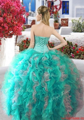 Lovely Really Puffy Quinceanera Dress with Beading and Ruffles