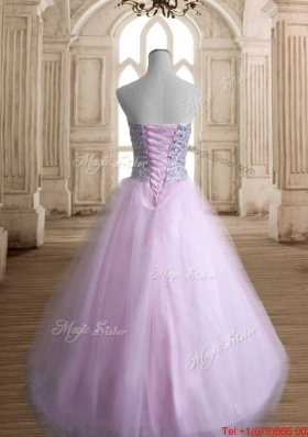 Discount Beaded Bodice Sweet 15 Dress in Tulle for Spring