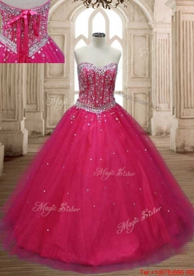 Modest Visible Boning Detachable Quinceanera Dress with Beading
