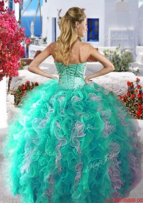 New Big Puffy Detachable Quinceanera Dresses with Beading and Ruffles