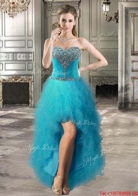 Popular Four for One Really Puffy Beaded and Ruffled Detachable Quinceanera Dresses